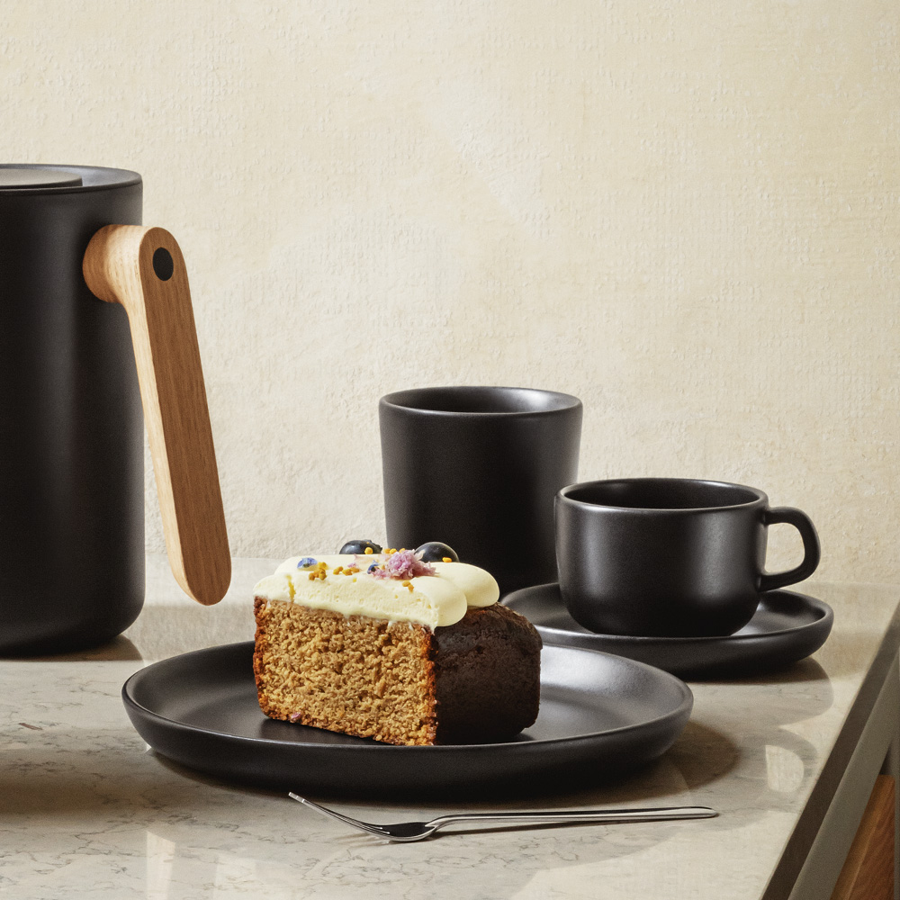 Nordic Kitchen Kopp med Fat 20 cl Svart