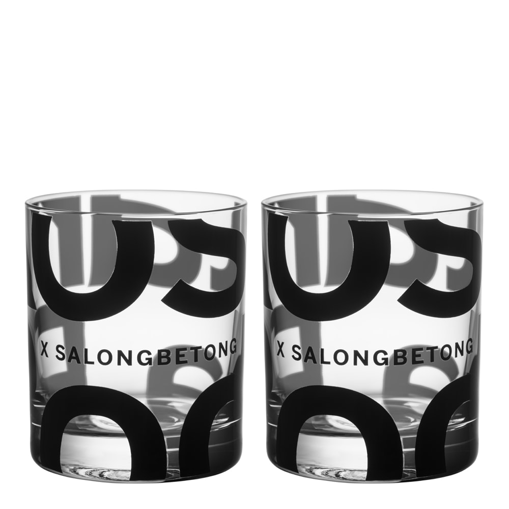 Salong Betong Whiskyglas 35 cl 2-pack Klar