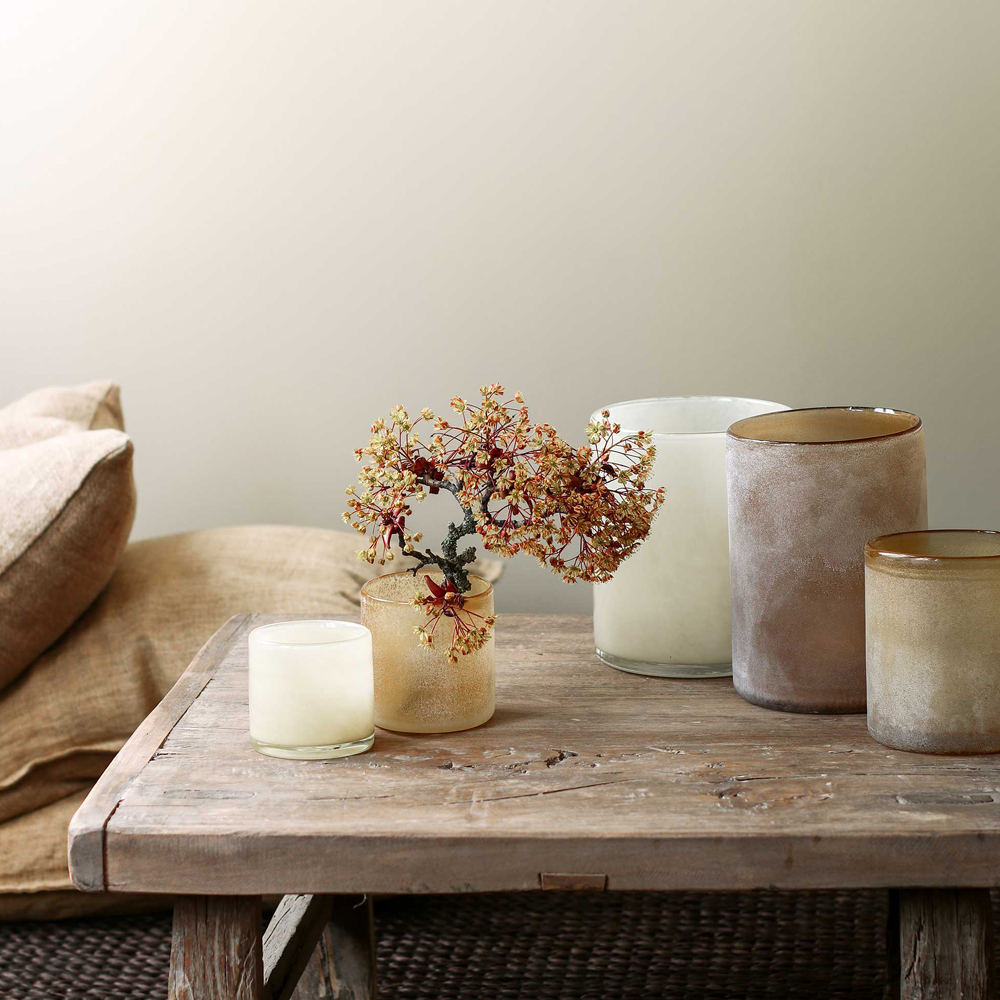 Frost Ljuslykta 12x12 cm Amber