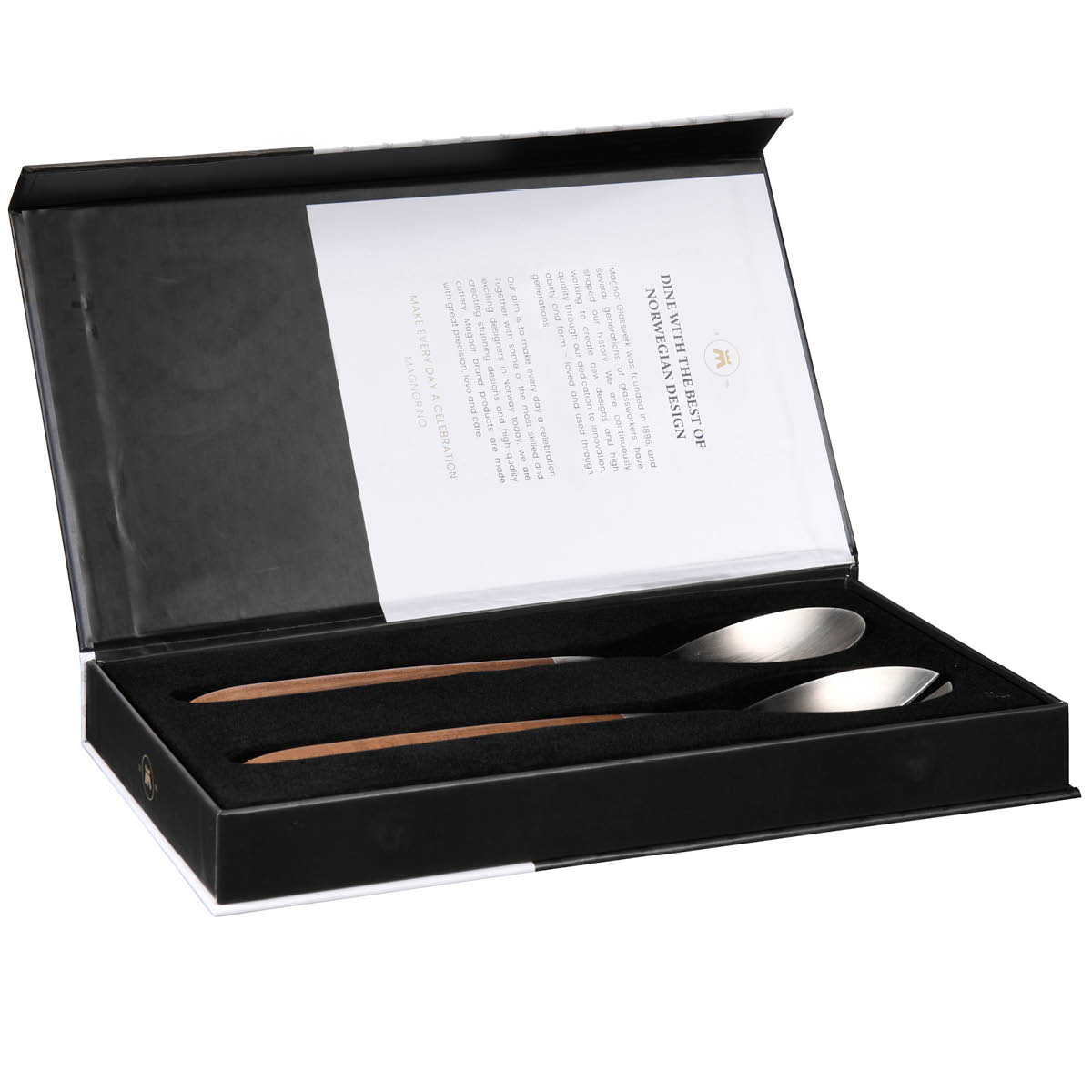 Maple Salladbestick 2 delar Borstad/Brun