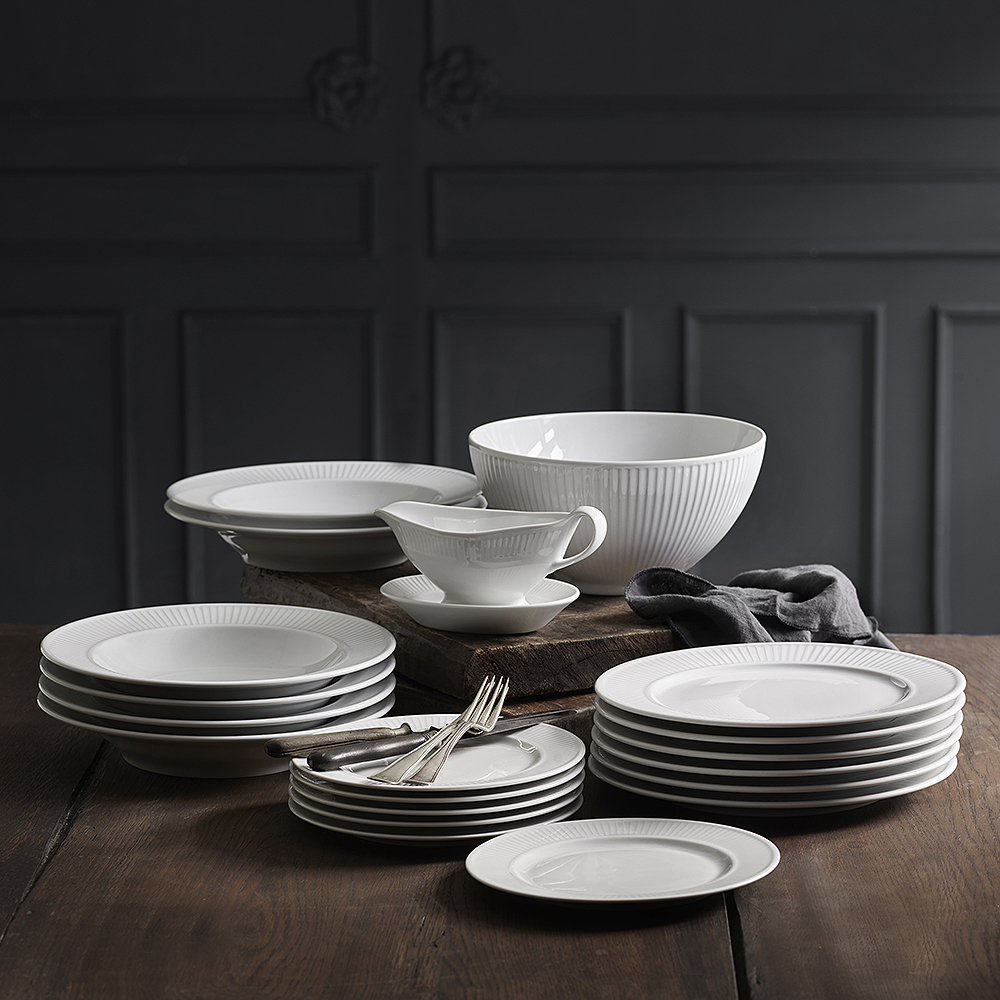 Plissé Tallrik djup 22 cm