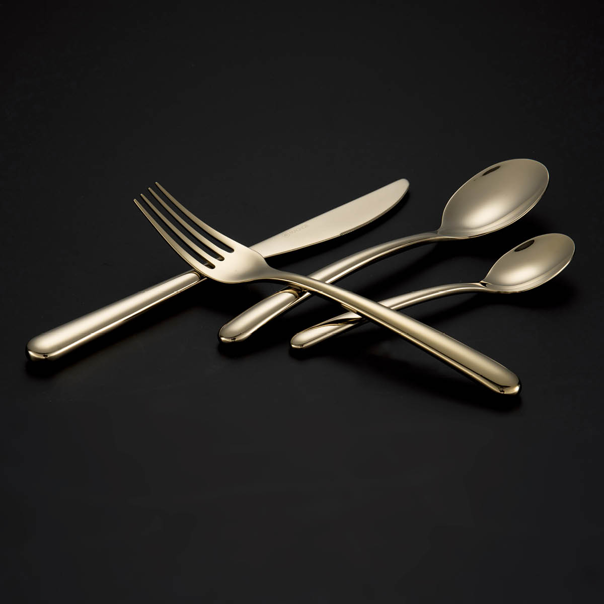 Bright Bestickset 24 delar Guld