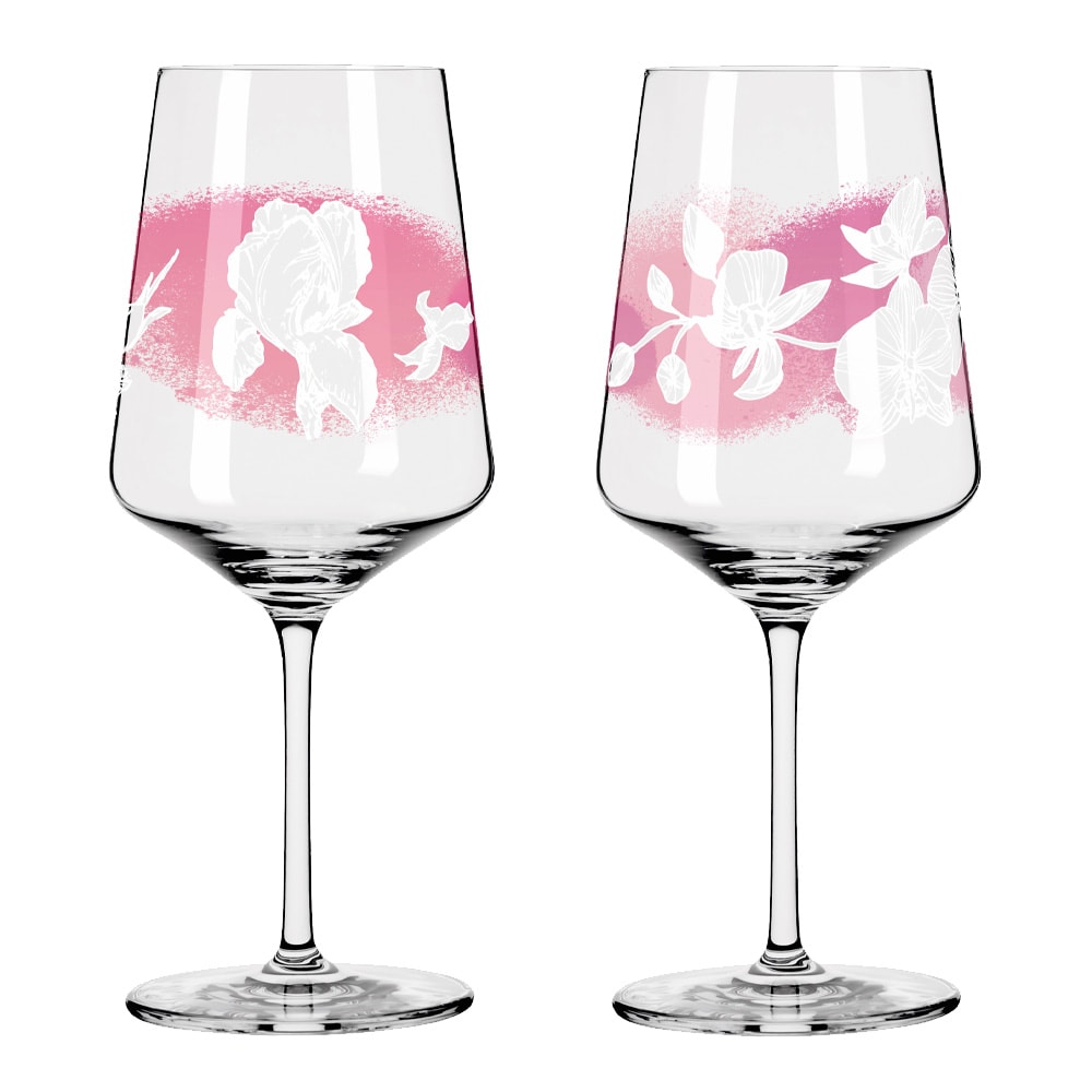 Sommersonett Vinglas NO: 5 & 6 2-pack Rosa