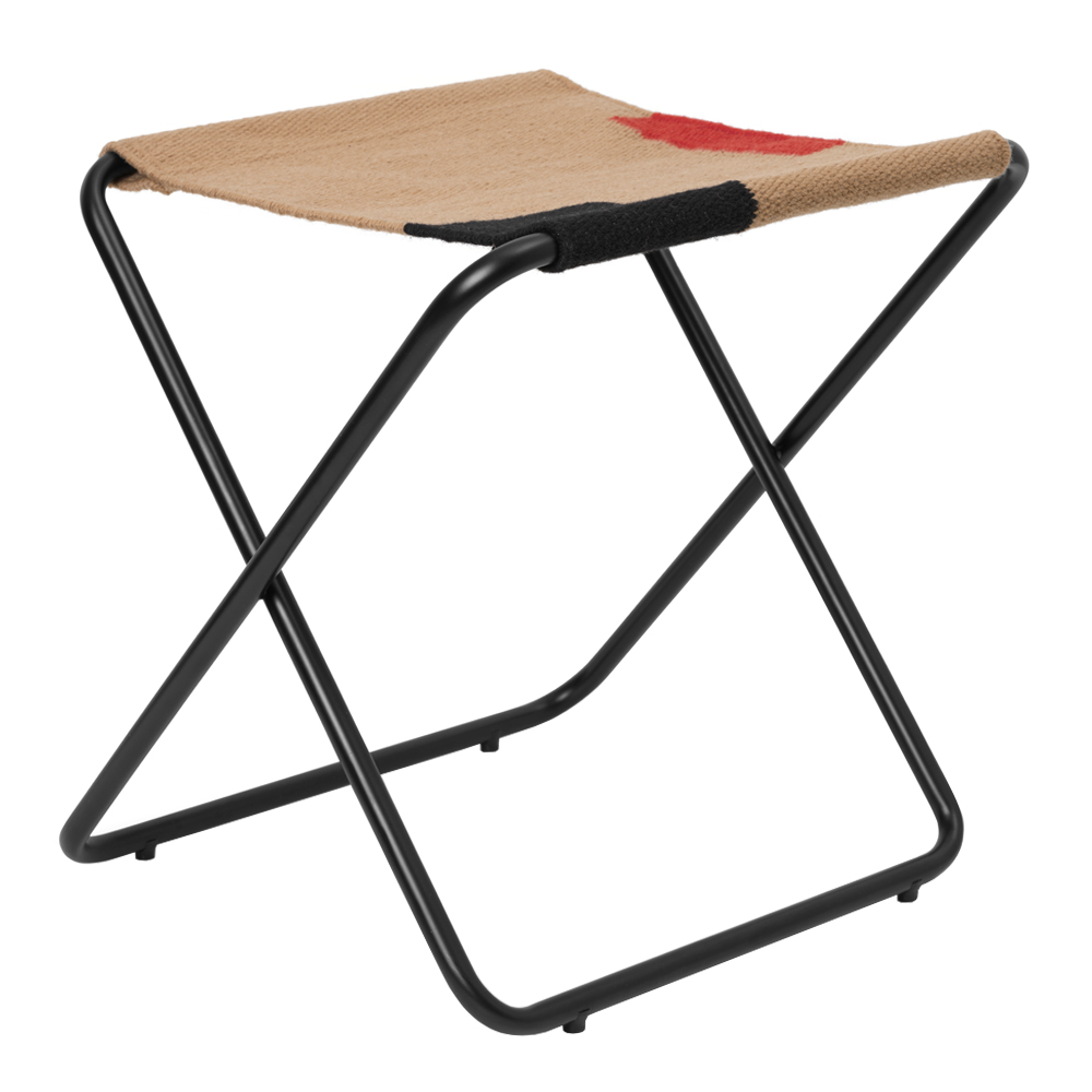 Dester Stool Hopfällbar Pall Svart med Block
