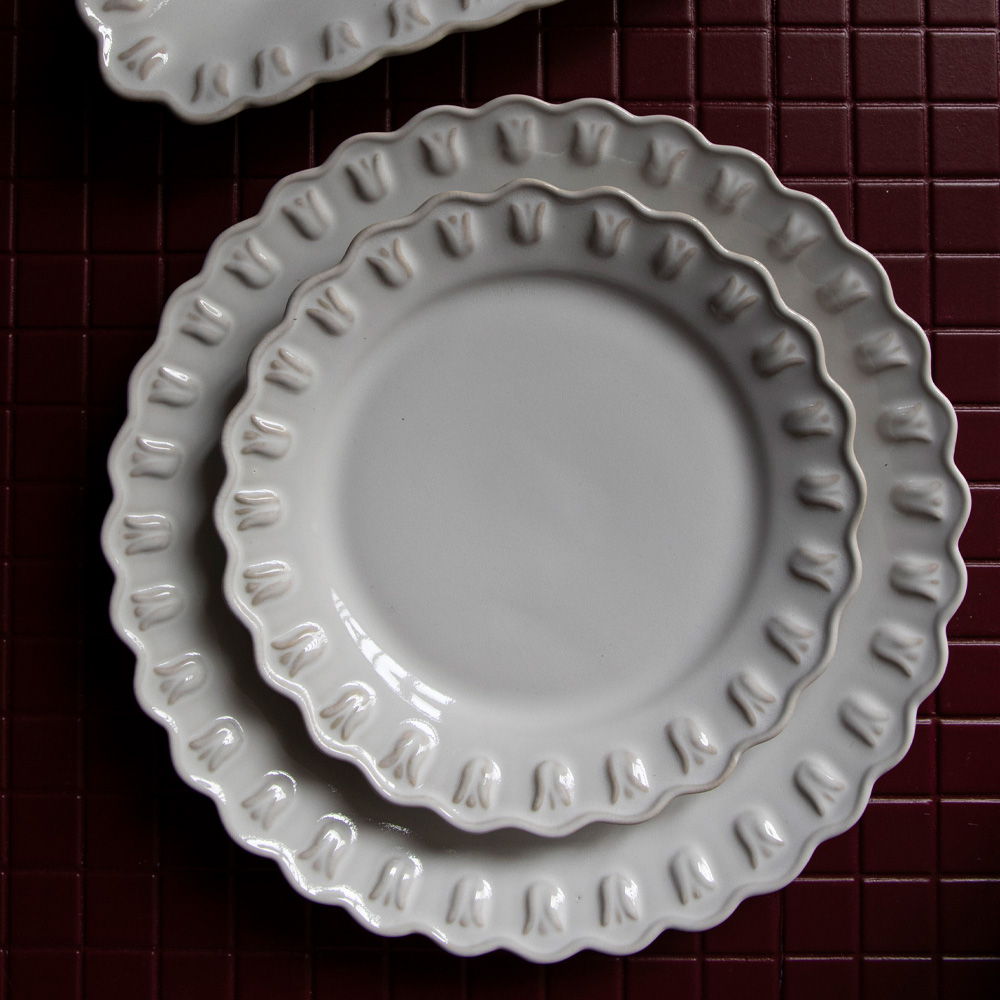 Tulipa Tallrik 26 cm Vit