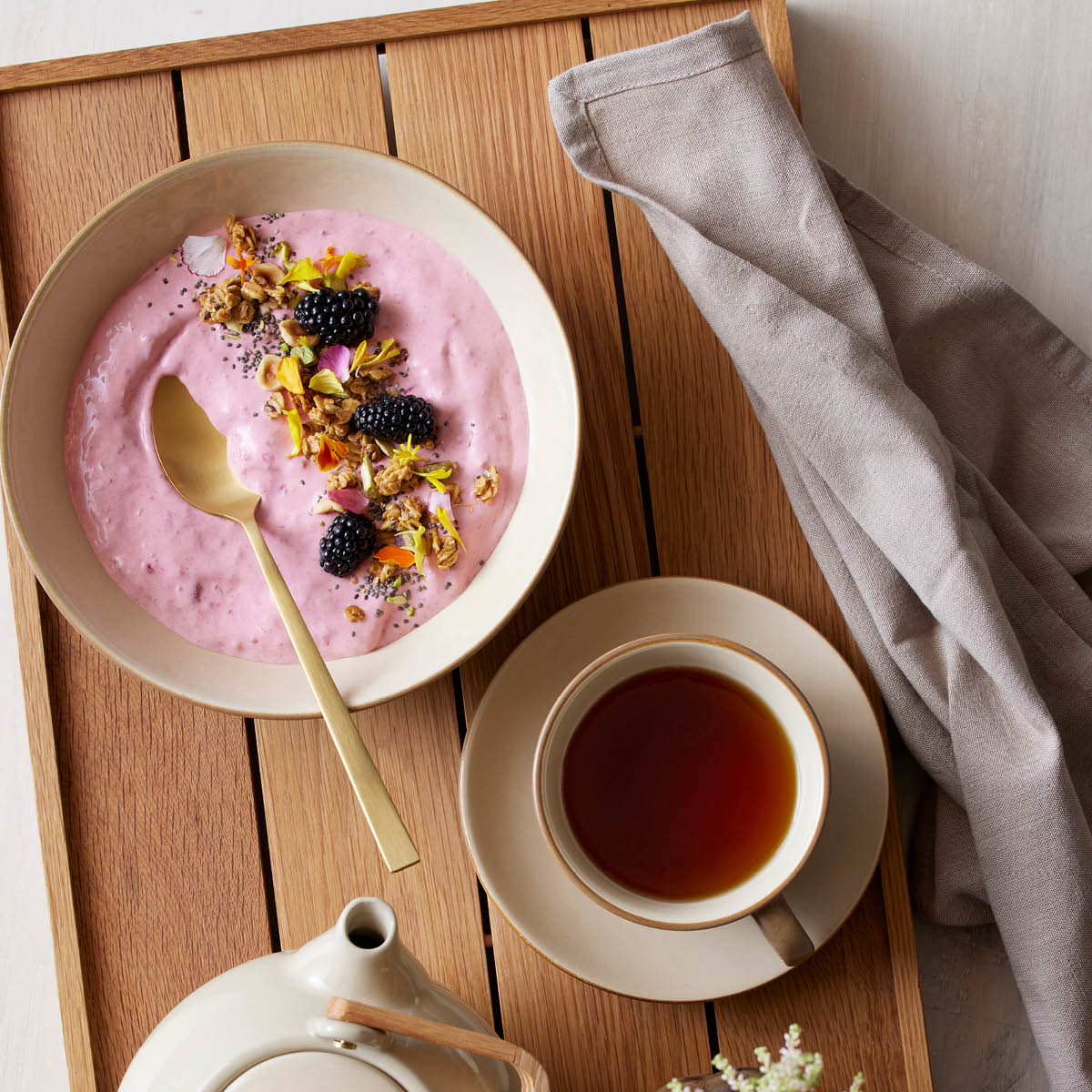 BITZ Pastaskål 20 cm Wood/Sand