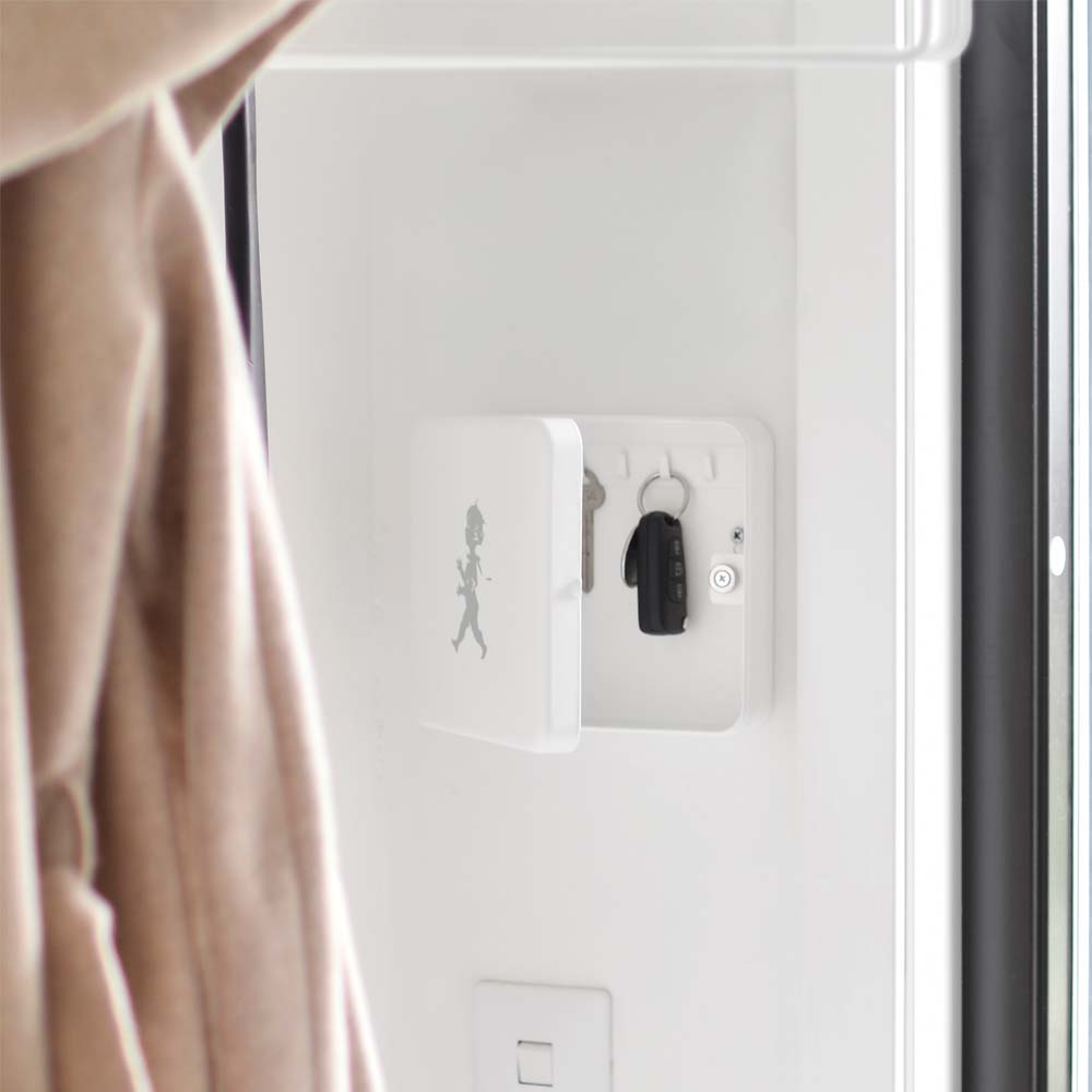Nyckelskåp 17x16 cm Vit matt