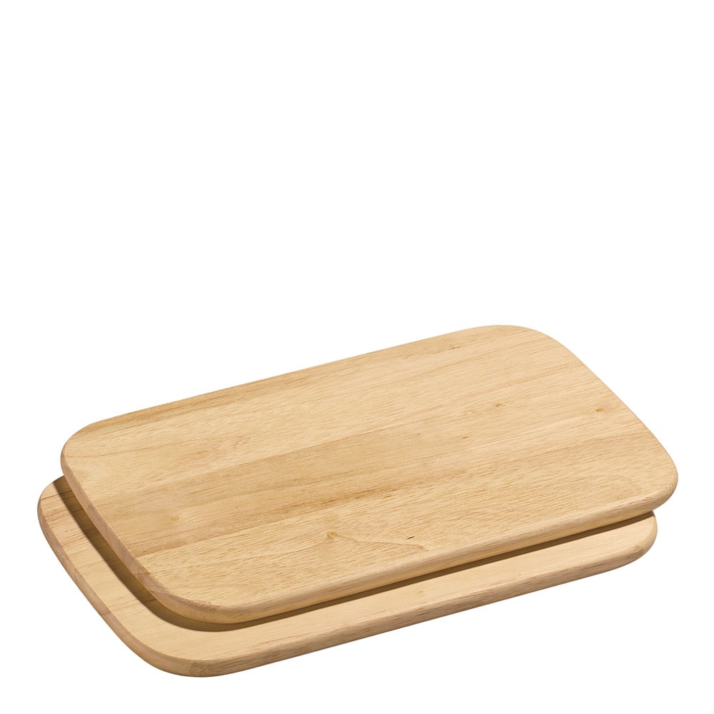 Liten Serveringsbricka 2-pack 26x17 cm Rubberwood