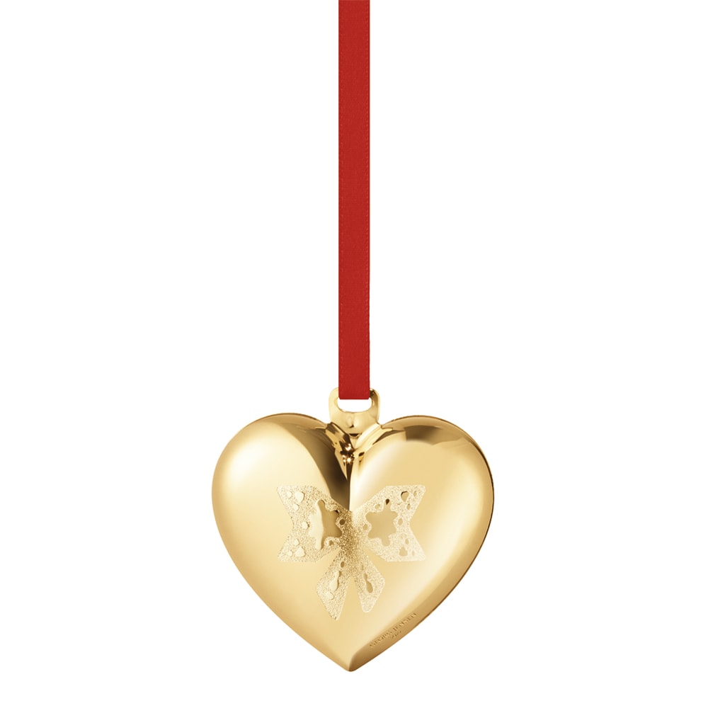 Christmas Collectibles Julhänge Hjärta 5,4 cm Förgylld