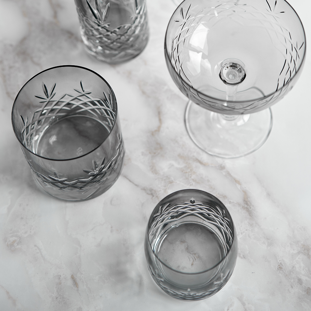 Crispy Lowball Glas 38 cl 2-pack Grå