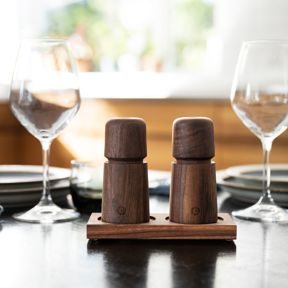 Tabletrotter Bricka för Kvarnar 15 cm Valnöt