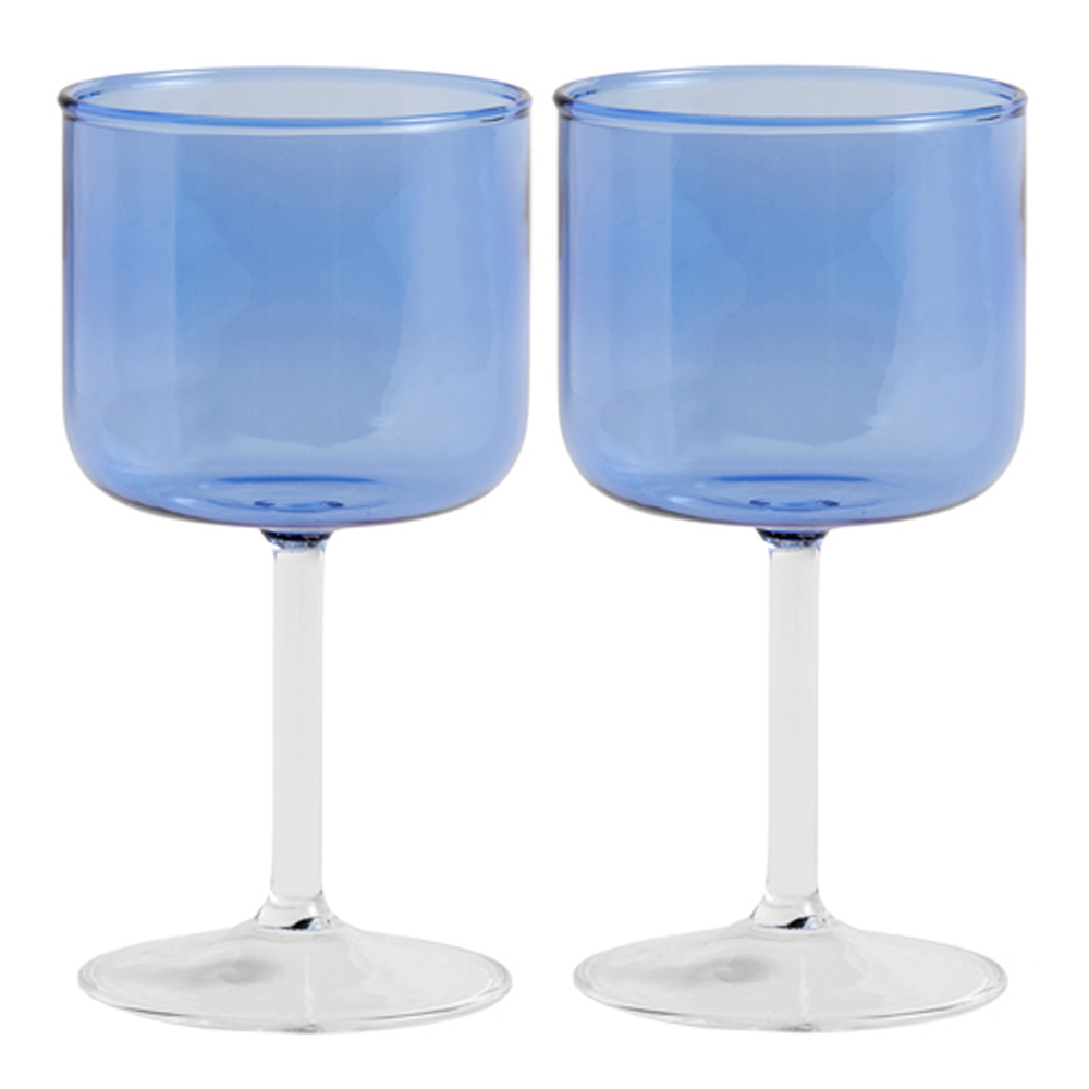 Tint Vinglas 2-pack Blå/Klar