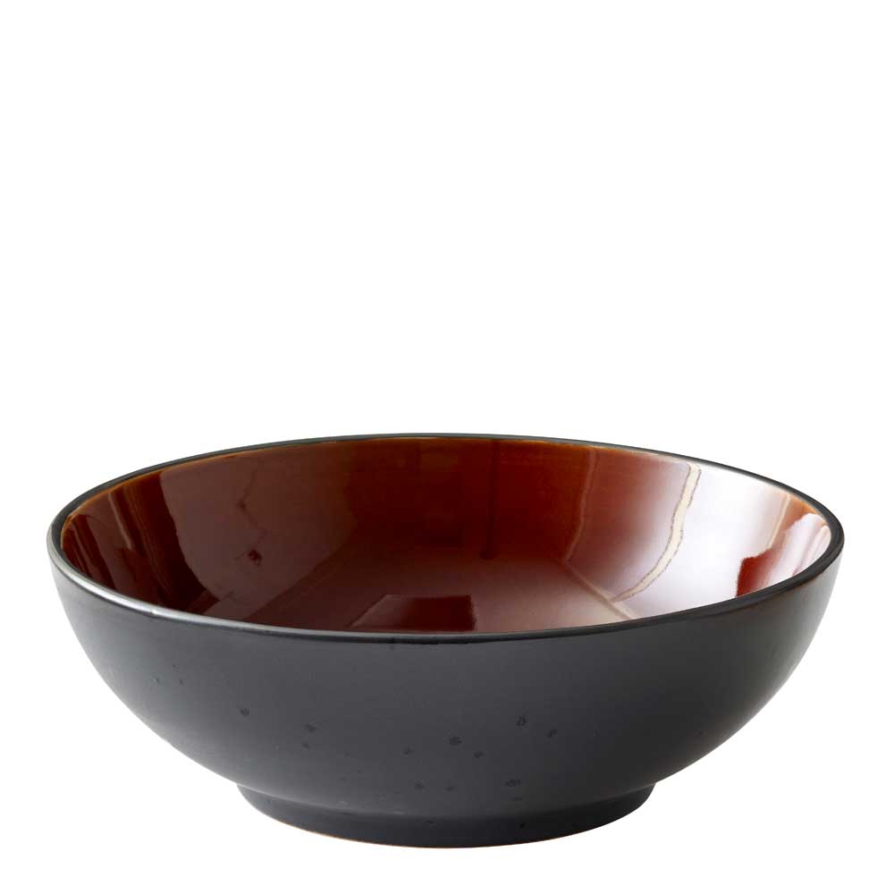 Salladsskål 30 cm Svart/Bärnsten