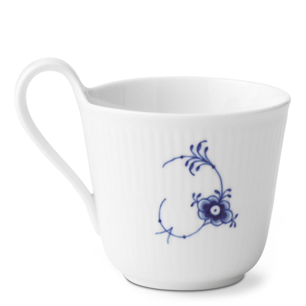 Blue Fluted Pl Alphabet Mugg 33 cl I
