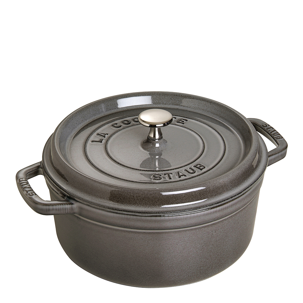 Gryta 3,8 L rund Grå