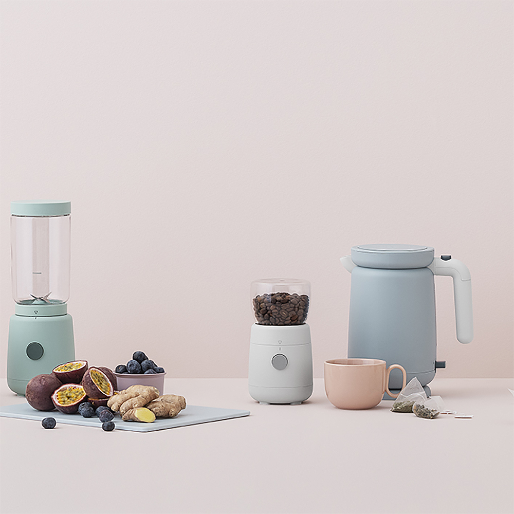 Foodie Vattenkokare 1 L Ljusbl&aring;