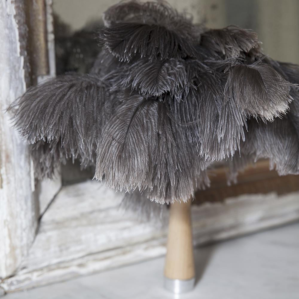 Tradition Dammvippa Kort Grå