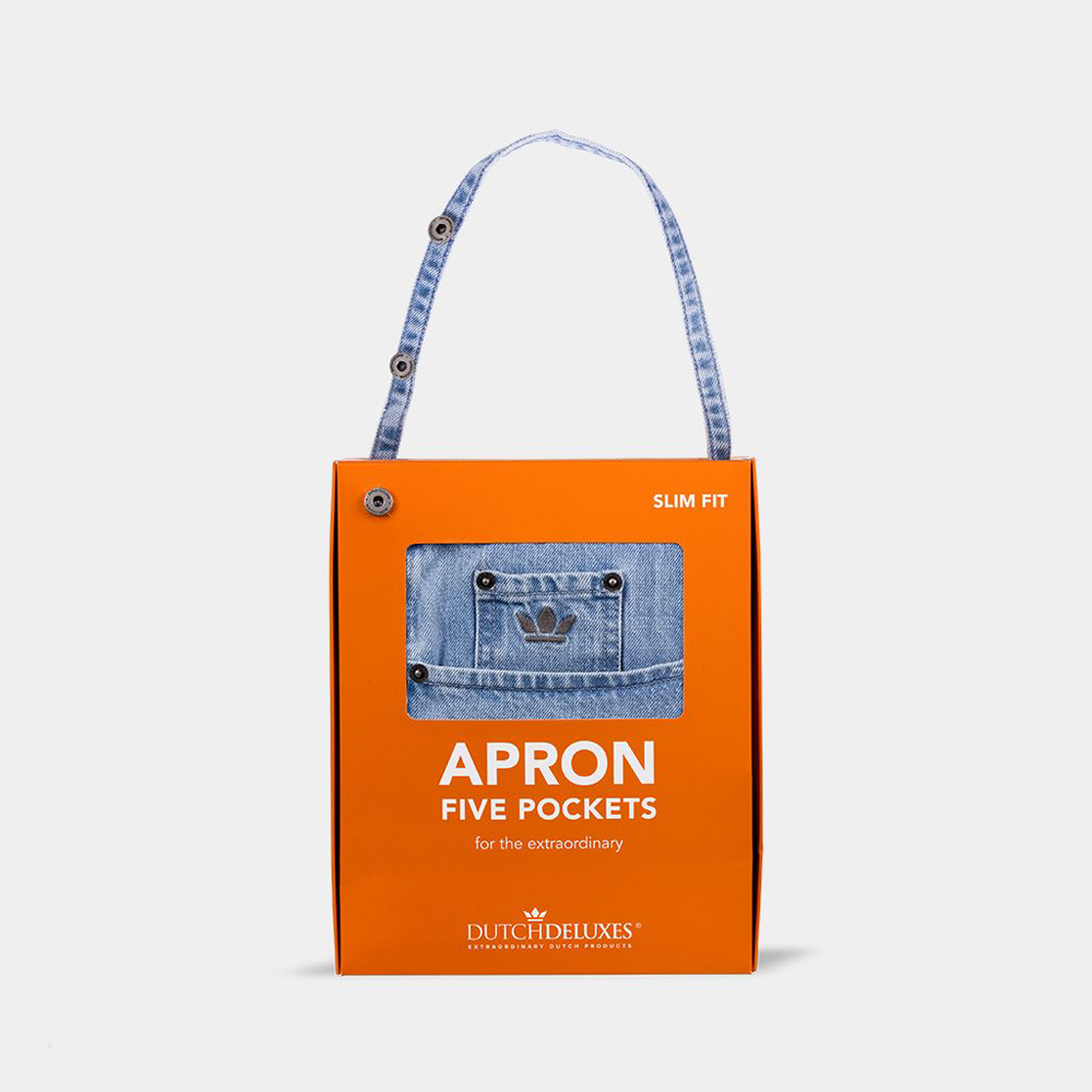 Förkläde Fem Fickor SlimFit Washed Indigo