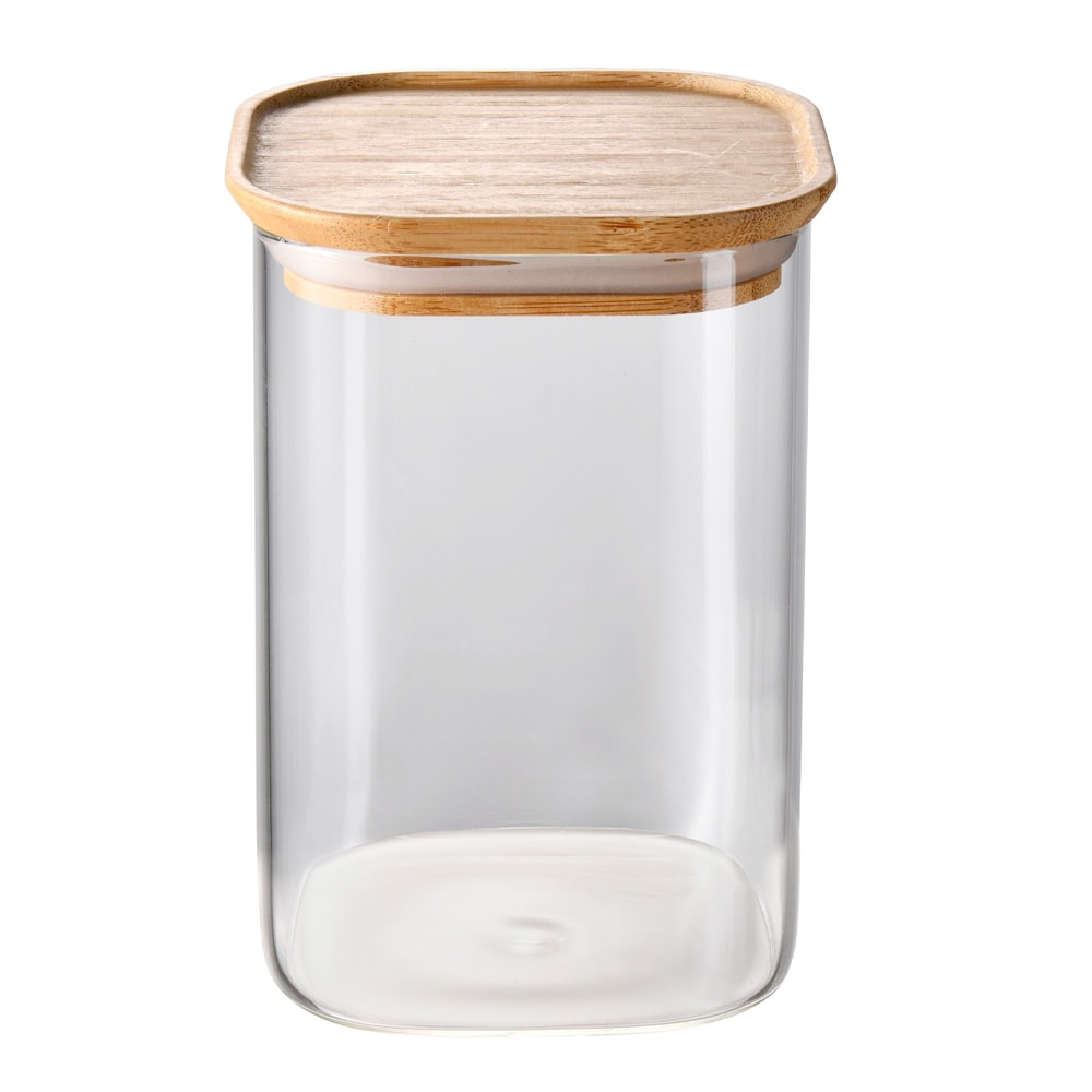 Ikoo Förvaringskärl 1,1 L Klar/Trä