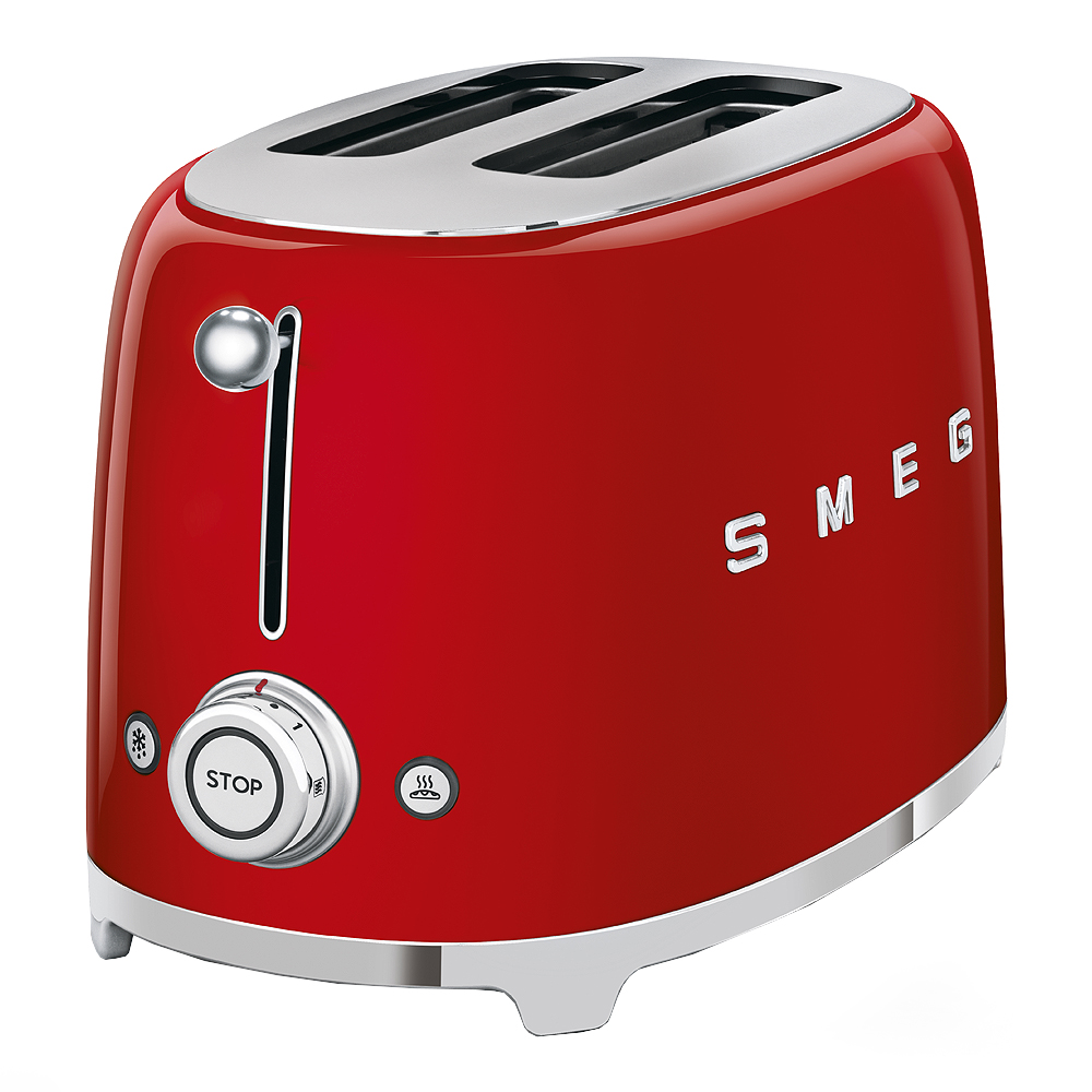 Smeg 50's Style Brödrost 2 skivor Röd