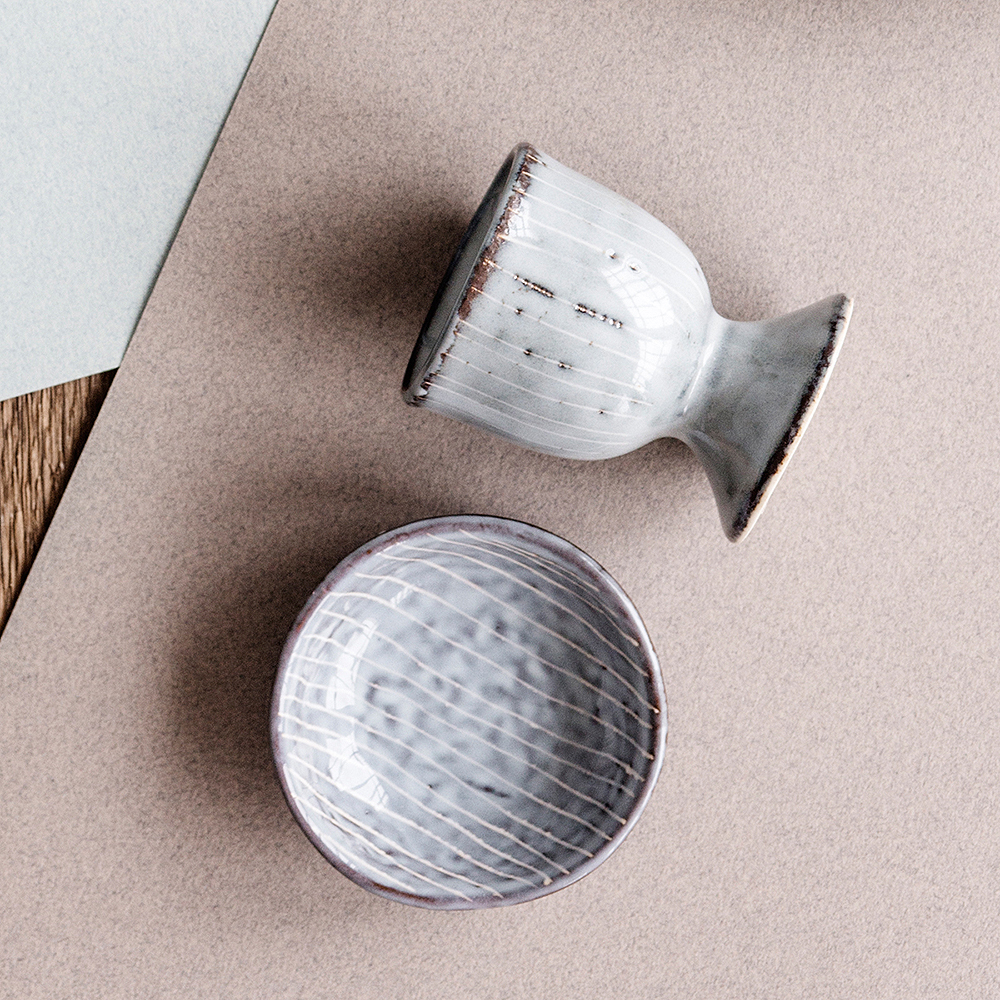 Nordic Sea Skål med fötter 8,5 cm Blå