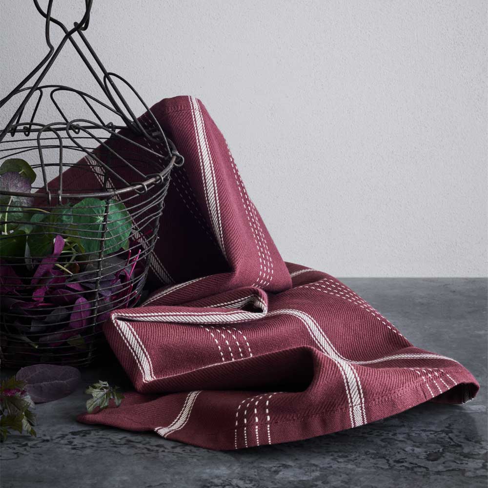 Beta Kökshandduk 50x70 cm Bordeaux