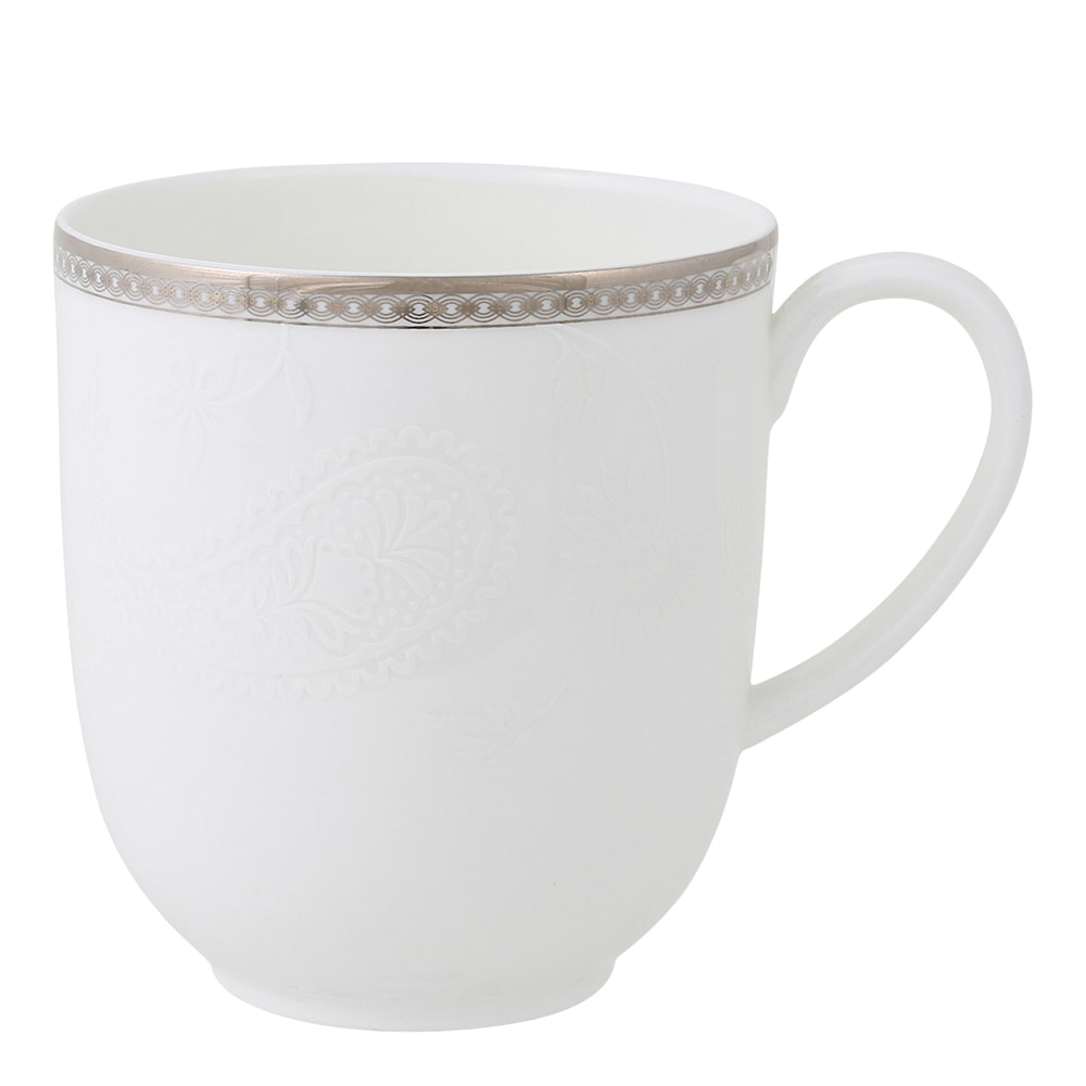 Silver Paisley Mugg 38 cl Vit