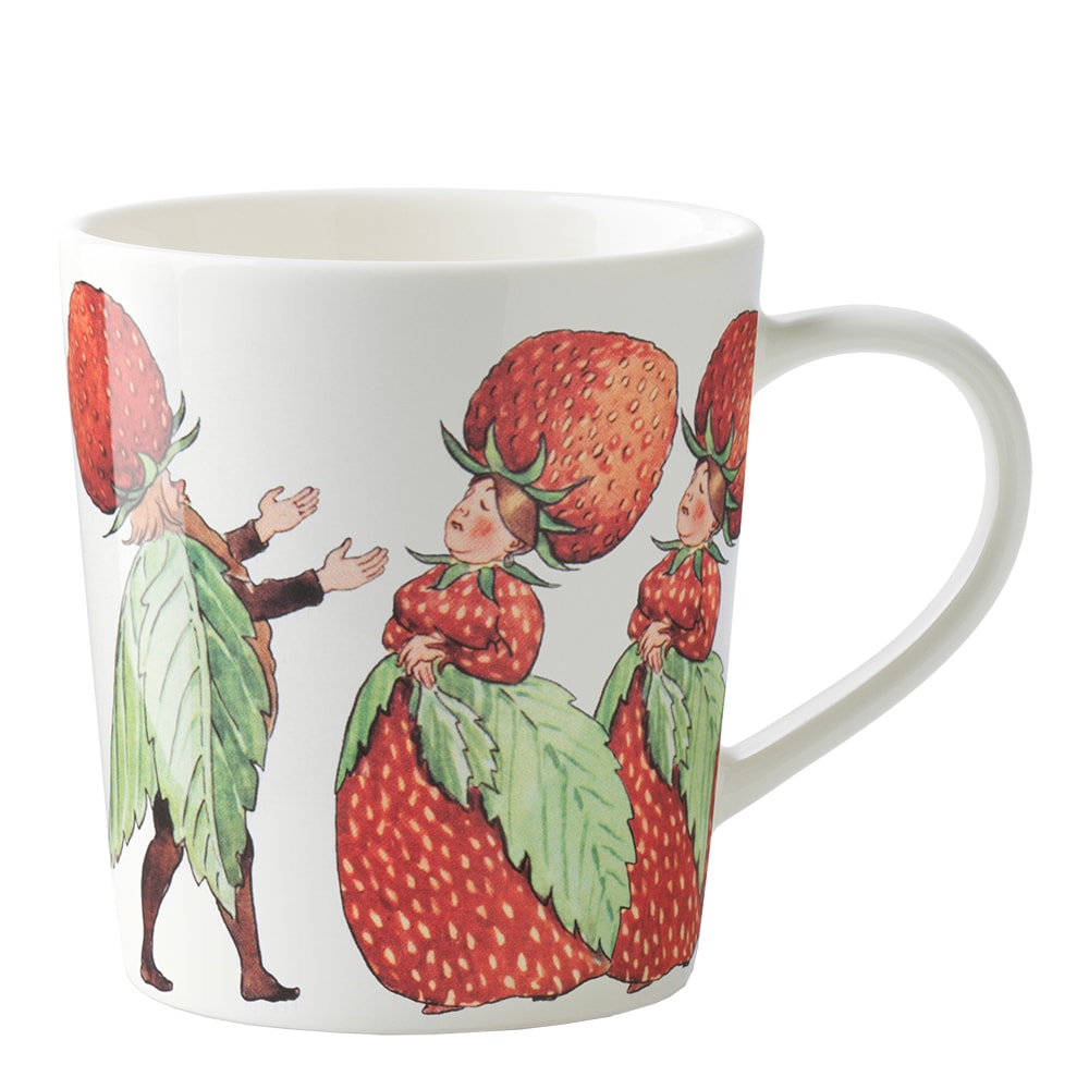 Elsa Beskow Mugg/öra 40 cl Familjen Jordgubbe