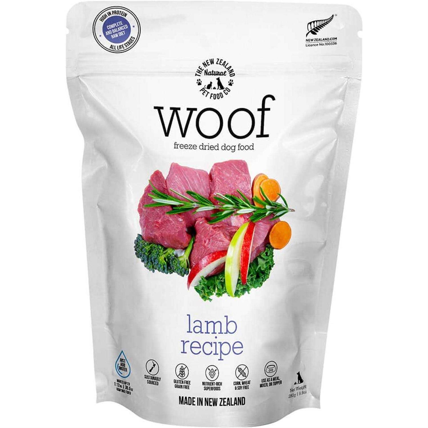 Woof Lamb Freeze Dried Dog Food - Ruruana