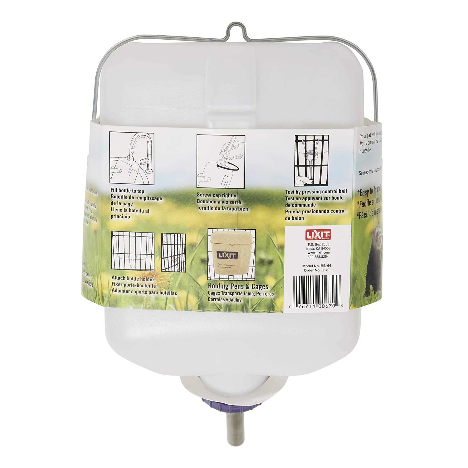 Lixit Wide Mouth Rabbit Water Bottle Ruruana