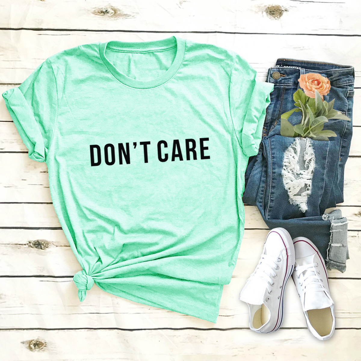 In Stock! Europe And America Cross Border Hot Letter Short Sleeve Women's T-shirt