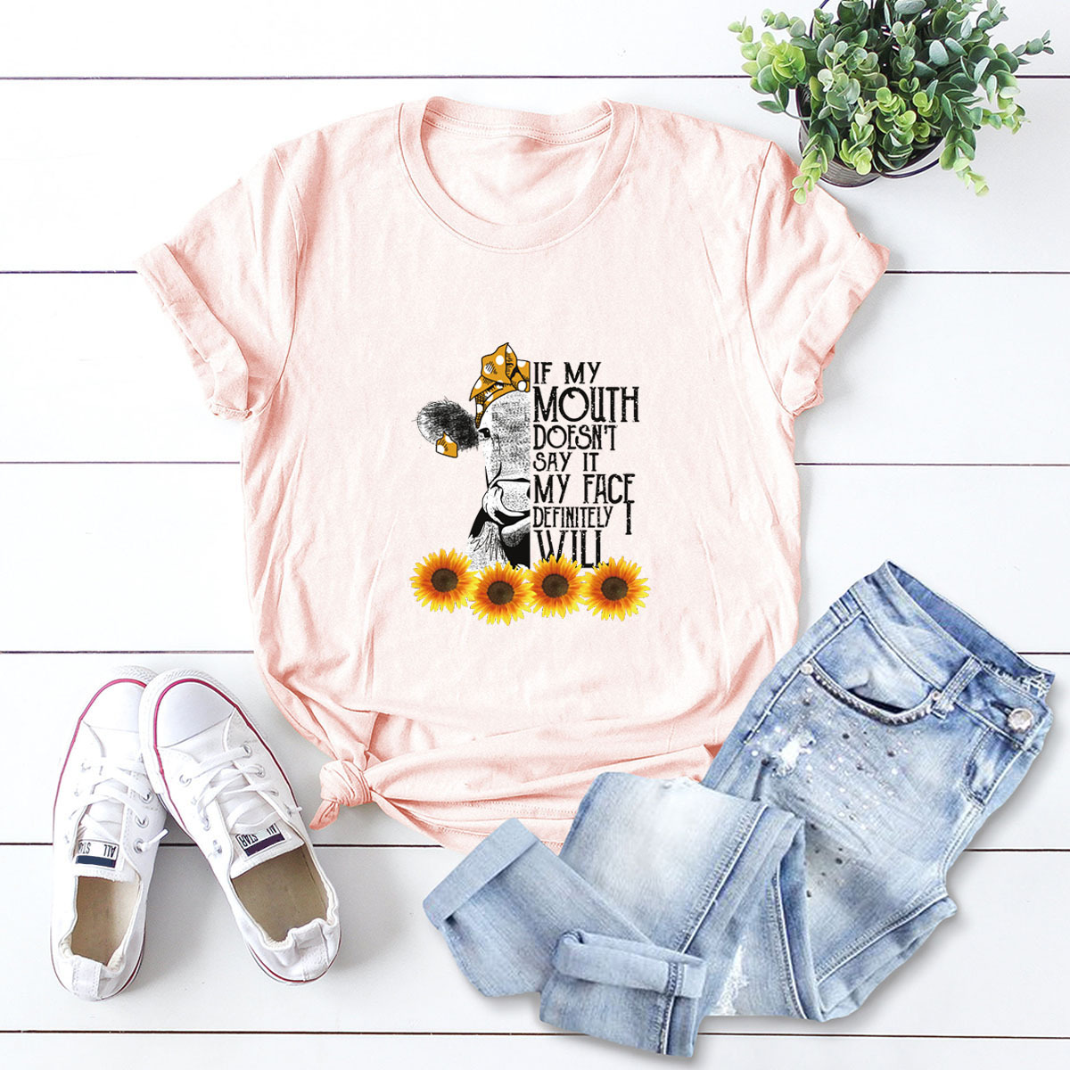 Women's Short Sleeve T-shirts Printing Casual Fashion Printing