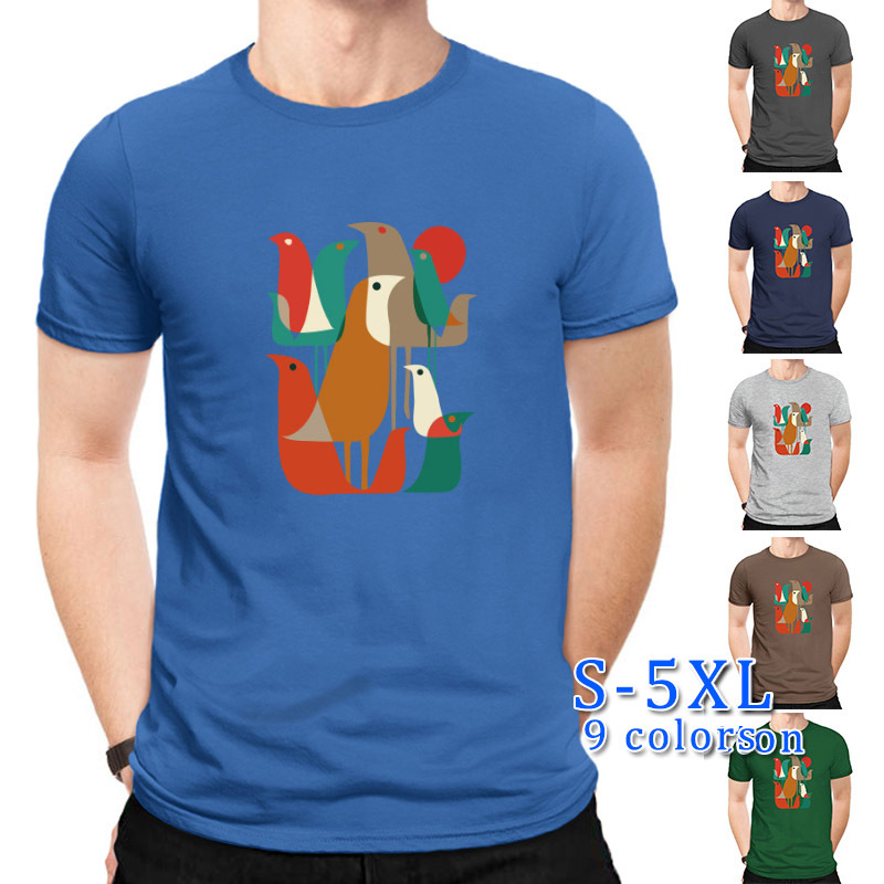 Men's Short Sleeve Casual Cartoon