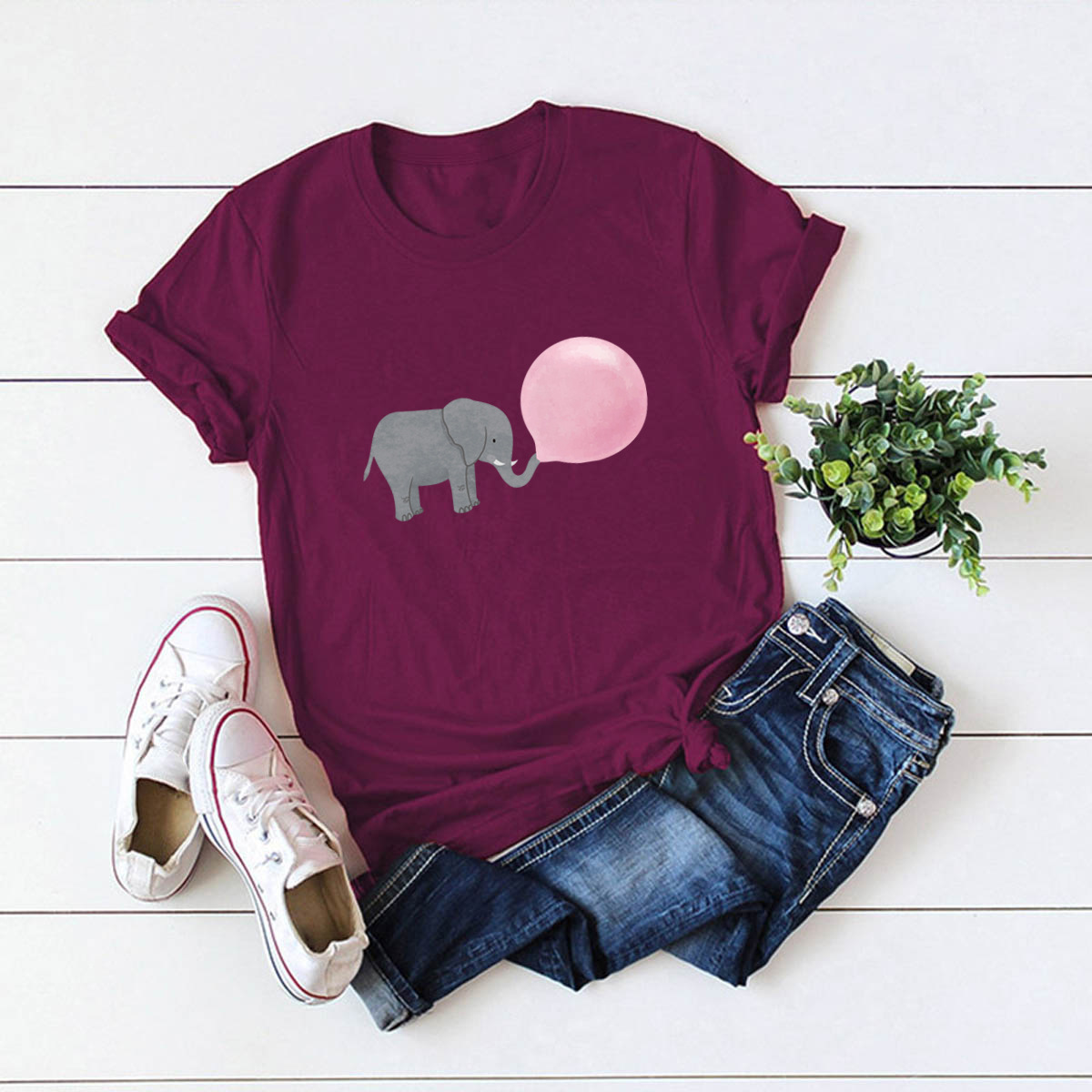 Women's Short Sleeve Printing Casual Fashion Printing