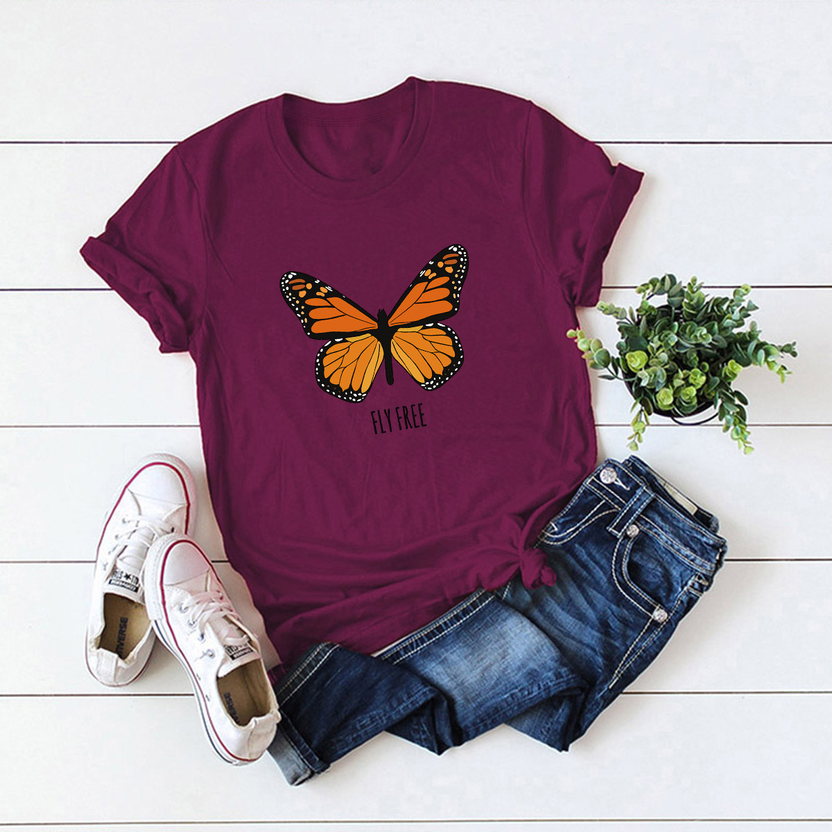 Women's Short Sleeve Printing Casual Fashion Printing