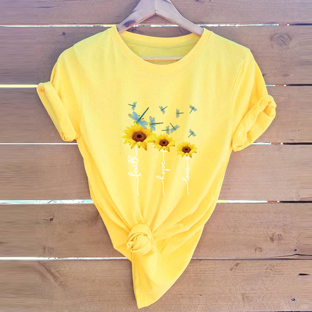 Women's Short Sleeve T-shirts Printing Casual Fashion Printing