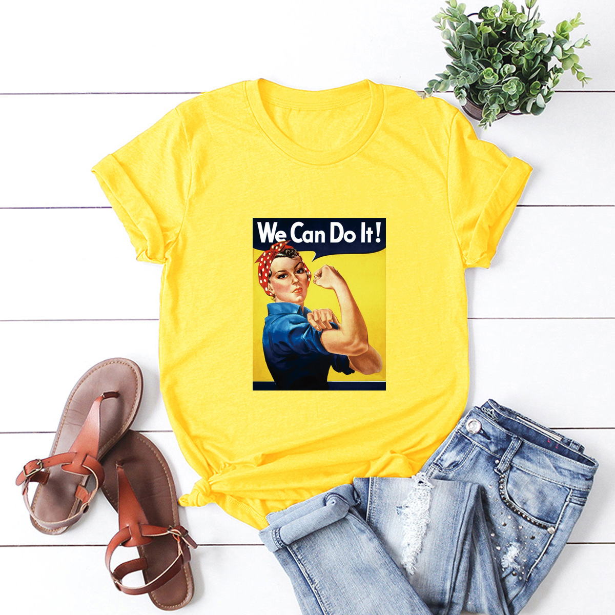 Women's Short Sleeve Printing Casual Fashion Printing