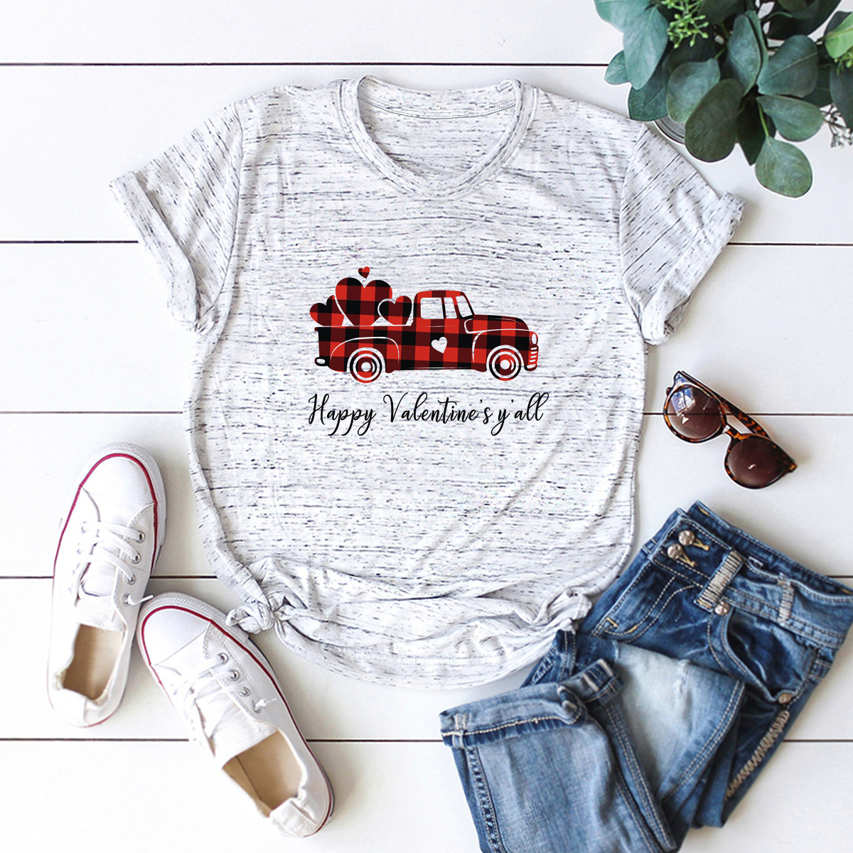 Women's Short Sleeve Printing Casual Fashion Printing