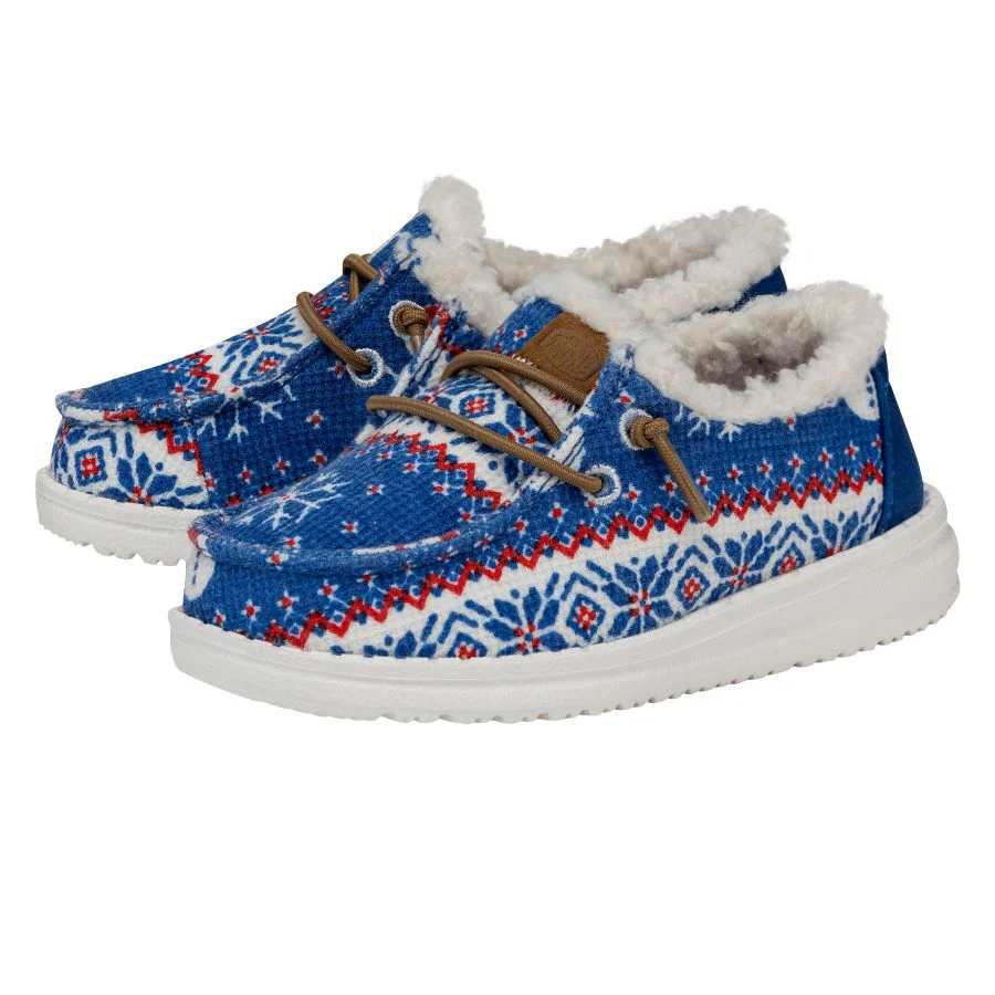 Wendy Toddler Ugly Sweater Snow Day Hey - Holiday Blue