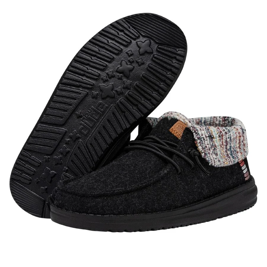 Wendy Fold Youth Baja Boot - Black