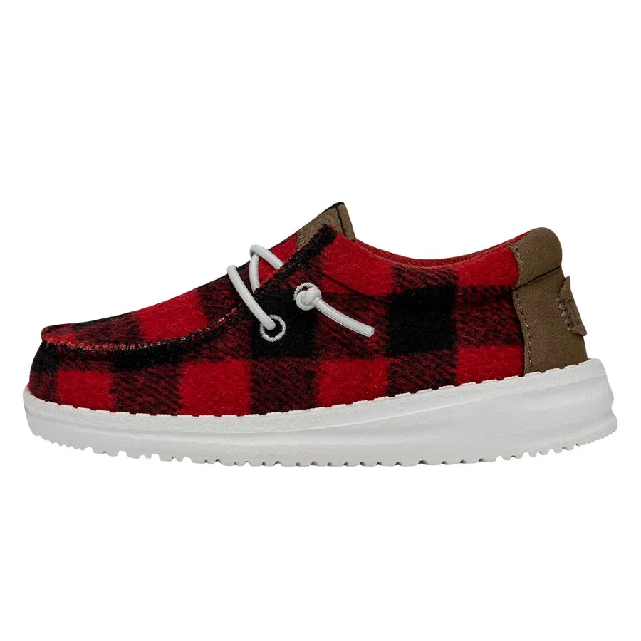 Wally Toddler Buffalo Plaid - Red and Black Plaid