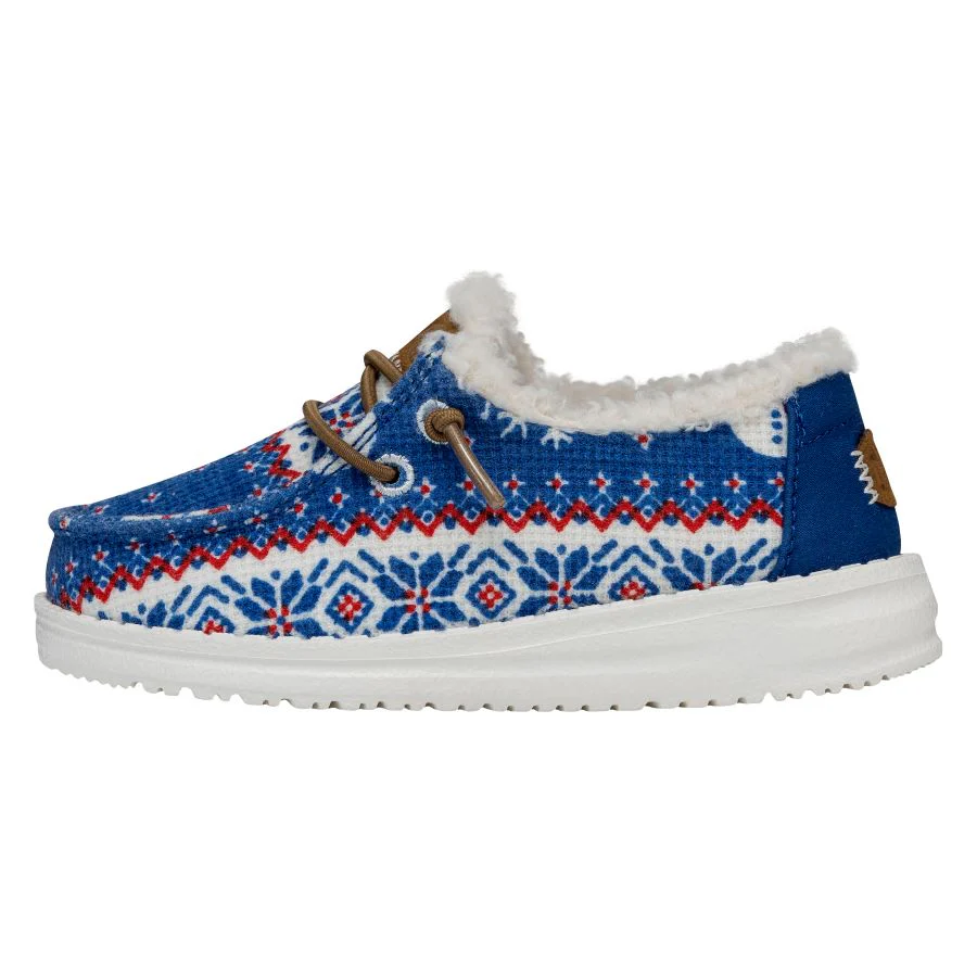 Wendy Toddler Ugly Sweater Snow Day Hey - Holiday Blue