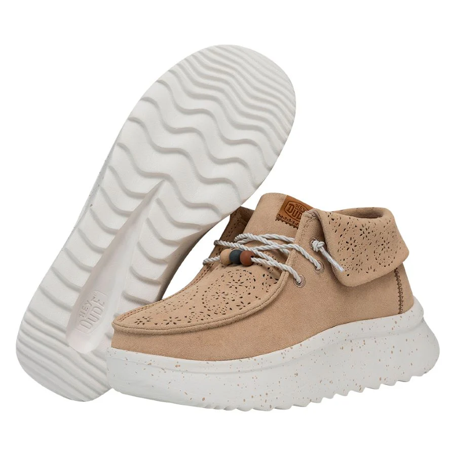 Wendy Peak Fold Boot Suede - Tan