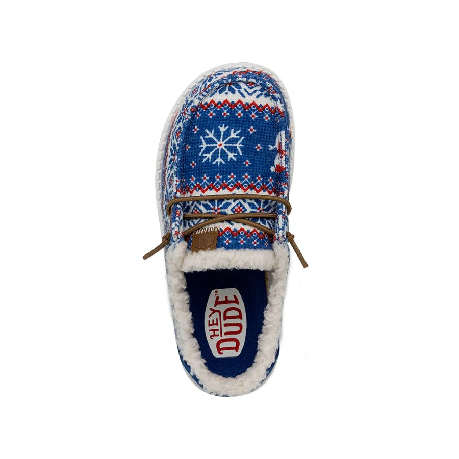 Wendy Youth Ugly Sweater Snow Day Hey - Holiday Blue