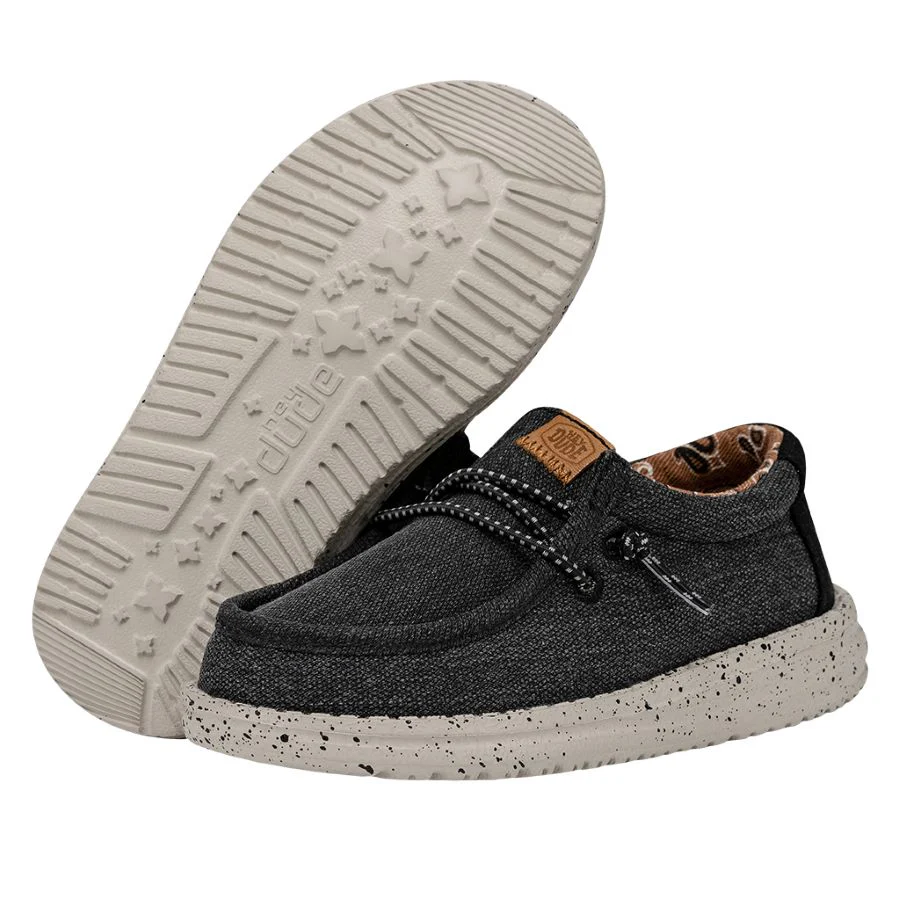 Wally Toddler Washed Canvas - Black