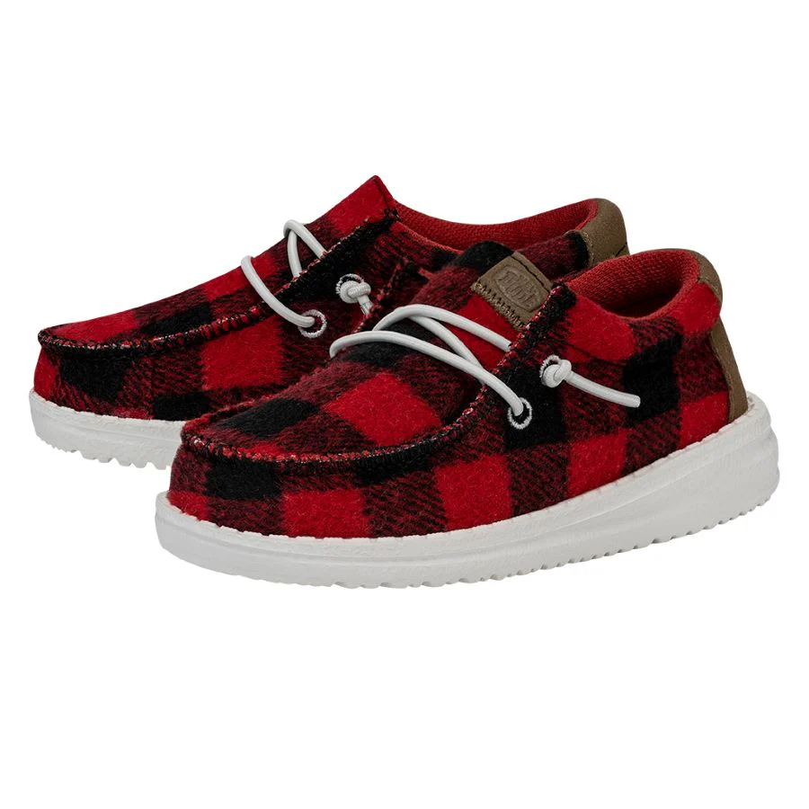 Wally Toddler Buffalo Plaid - Red and Black Plaid