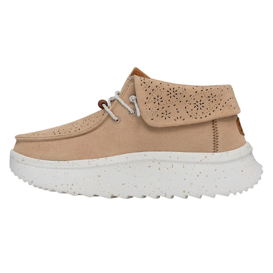 Wendy Peak Fold Boot Suede - Tan