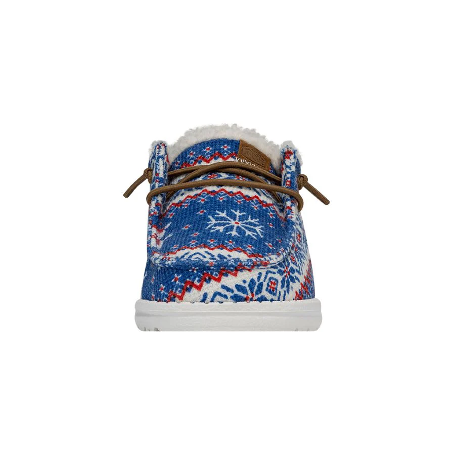 Wendy Youth Ugly Sweater Snow Day Hey - Holiday Blue