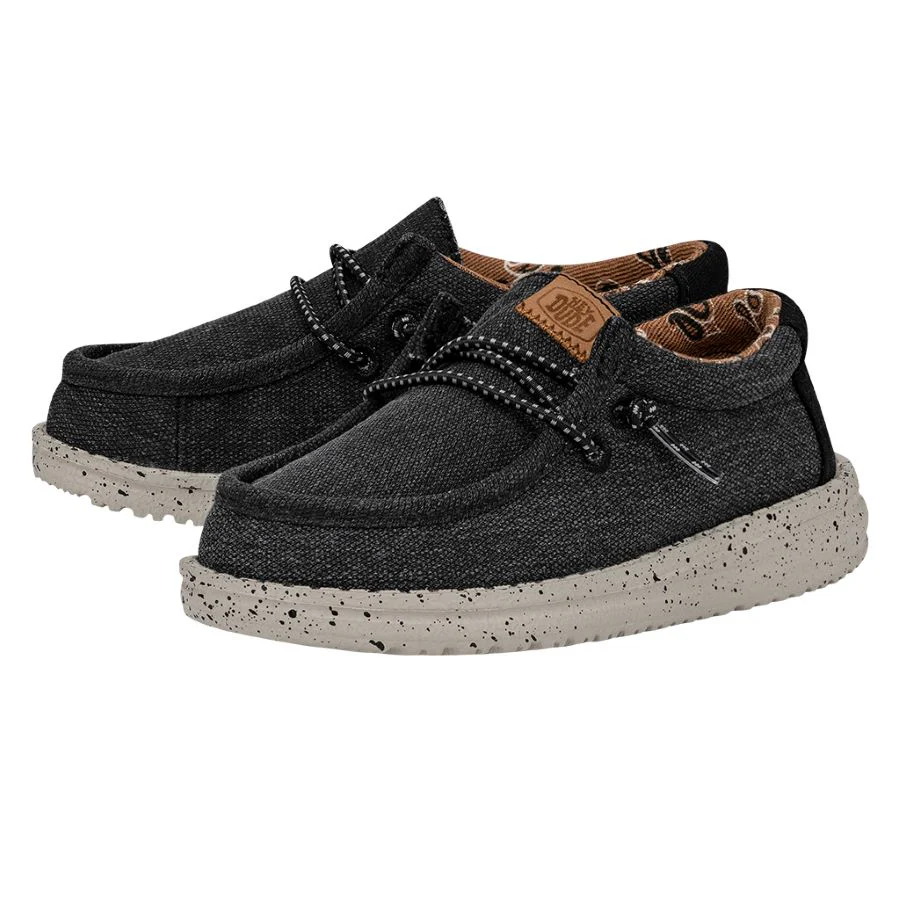 Wally Toddler Washed Canvas - Black