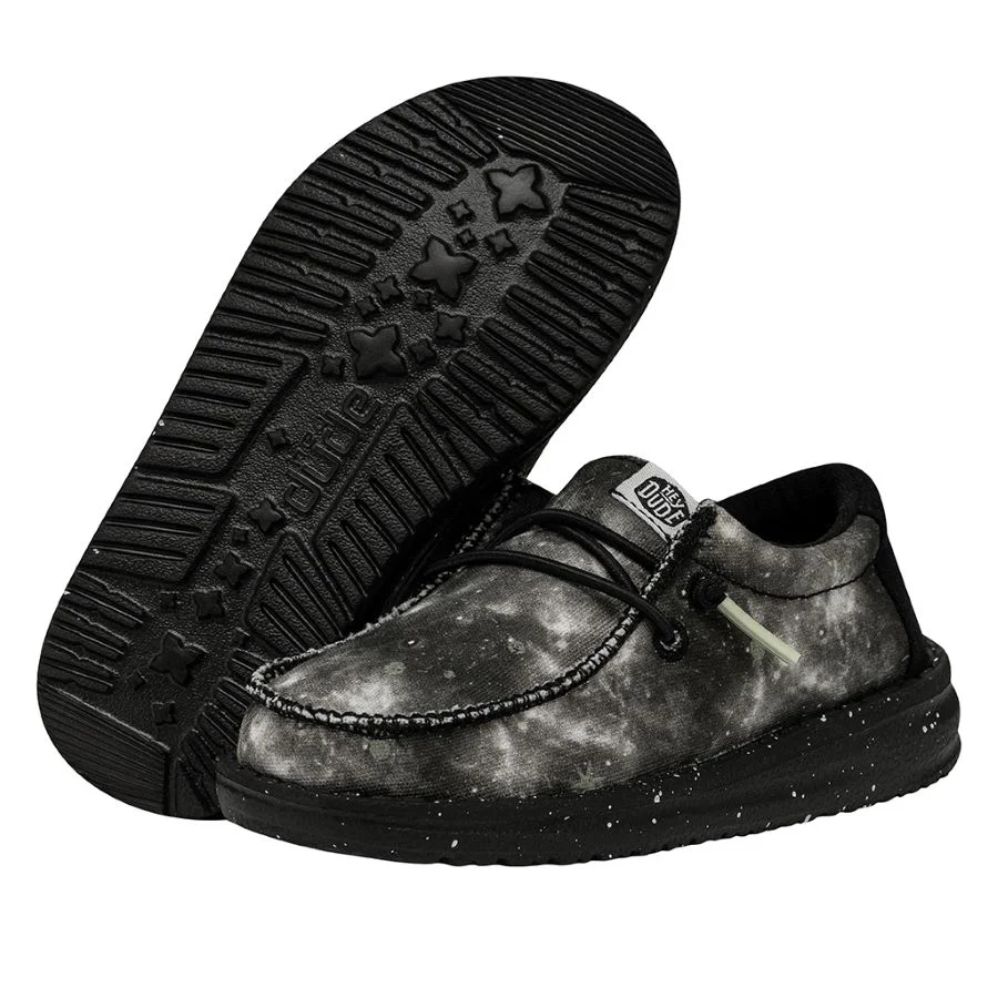 Wally Toddler Galaxy - Black Multi Glow